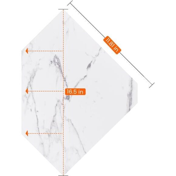 Corner Wall Shelf, Set of 2 Floating Corner Shelves with Wire Hole - Picture 3 of 7